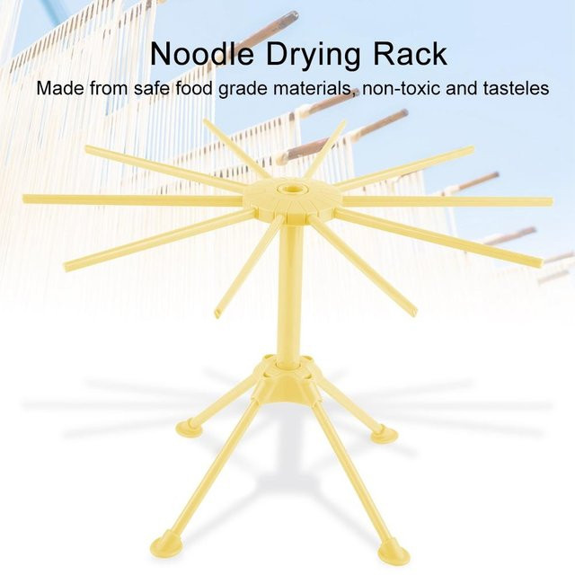 Faltbares Nudel-Trockengestell für Spaghetti und Pasta von mfySpace in Gelb - Bild 1
