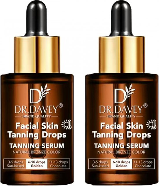 DR.DAVEY's Unisex-Bräunungsserum, 2 x 30 ml - Bild 1