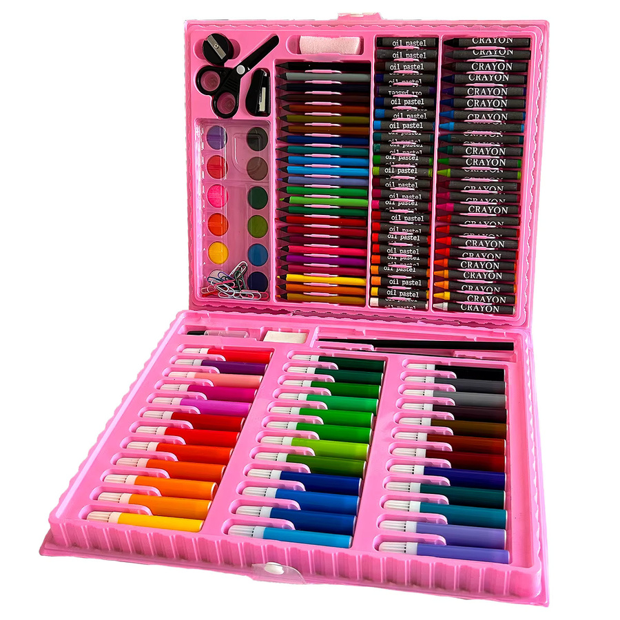 Kunstset mit Staffelei, rosa, 150-teiliges Set, ab 3 Jahren - Bild 4