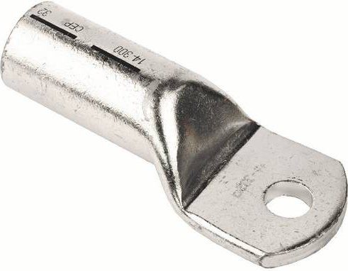 CellPack Presskabelschuh verzinnt 180 Grad M14 300mm² in Silber und Kupfer - Bild 1