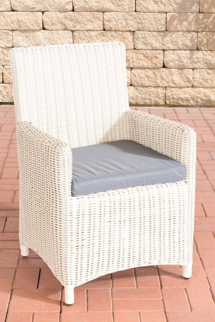 TPFGarden Stuhl Fonda Sankt Marlo in Eisengrau mit perlweißen Polstern aus UV-beständigem Polyester - Bild 1