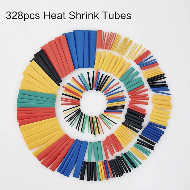 UMLIFE Schrumpfschlauch Set 2:1 Elektrische Isolierung für Kabel und Drähte in 5 Farben und 8 Größen, Multicolor - Bild 1