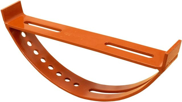 Daprona Dachhalter für Laufrost aus verzinktem Stahl in Ziegelrot, Breite: 25 cm - Bild 1