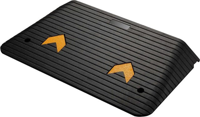 Wiltec Schwellenrampe aus Gummi in Schwarz und Gelb, B/T/H: 90,2 x 53,3 x 8,9 cm - Bild 1