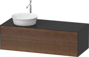 Duravit Waschtischunterschrank White Tulip in Weiß Hochglanz, Wandmontage, B/T/H: 130 x 55 x 40,8 cm - Bild 1