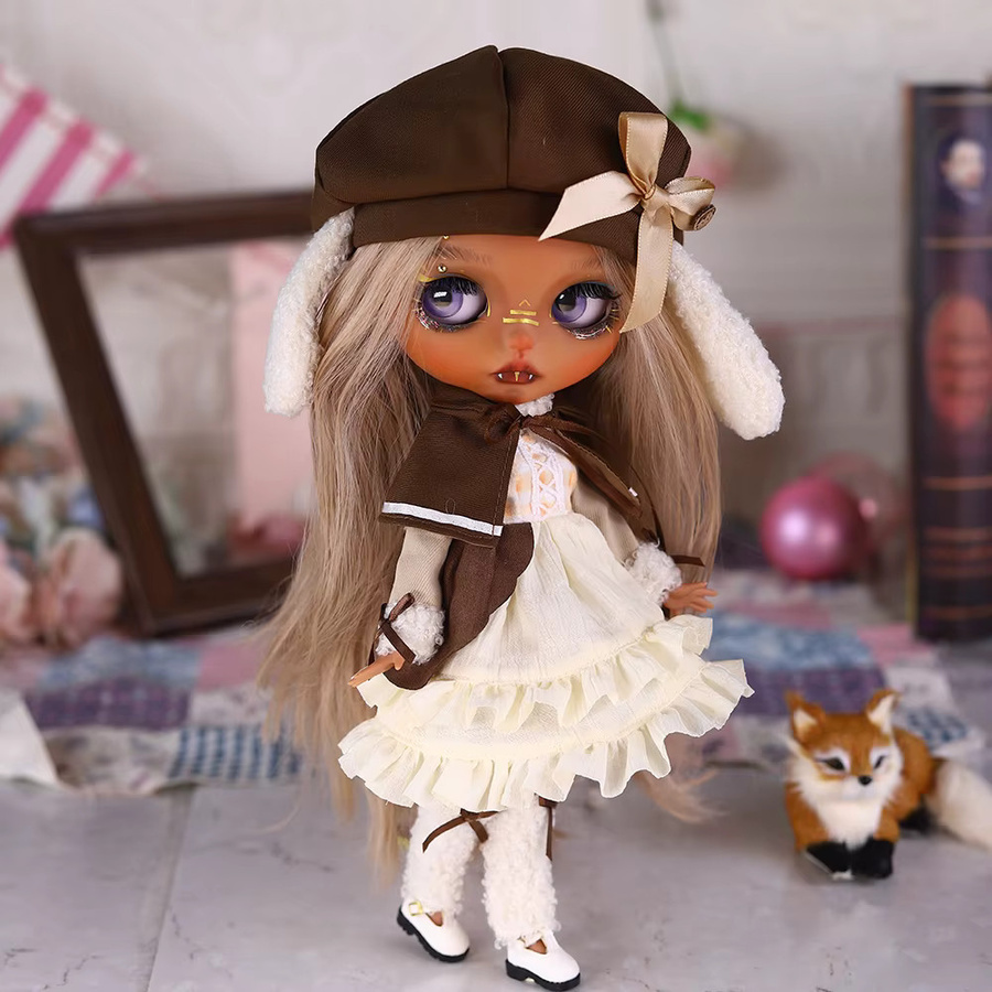 ICY DBS Blyth Puppen-Outfit, Mädchen, mit Hut und Accessoires, 1/6 BJD - Bild 2