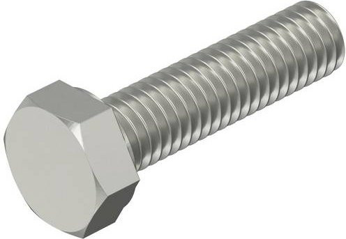 OBO Bettermann Sechskantschraube DIN 933 M12x45 aus Edelstahl, Silber, 50 Stück - Bild 1
