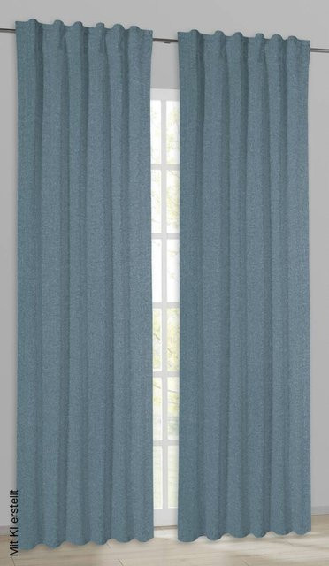 POCOline Kombivorhang Ulrich in Blau, B: 135 cm, H: 245 cm - Bild 1