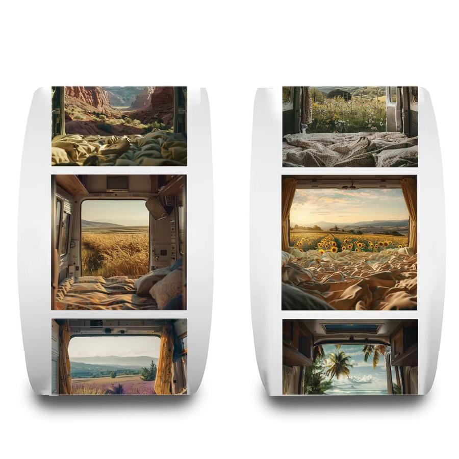 PickJoy 500er Set Camping Landschaft Aufkleber in Bunt für Scrapbooking und Notebooks - Bild 3