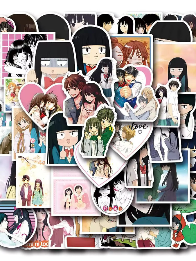Bandai Kimi ni Todoke Aufkleber, Cartoon Kuronuma Sawako Anime-Sticker - Bild 5
