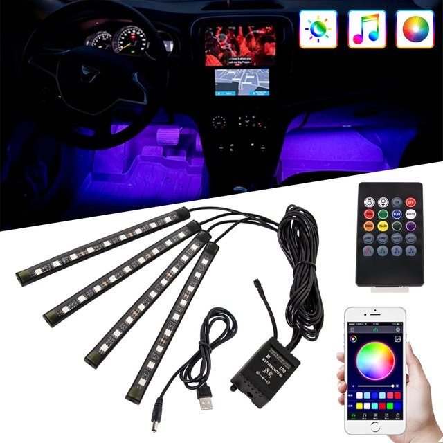 WUMFIRE LED Umgebungslicht für dein Auto mit Musik-Atmosphäre und USB-Anschluss in RGB - Bild 1