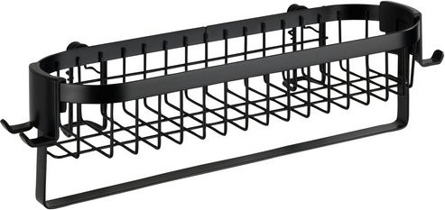 WENKO Wandablage Classic Pl in Schwarz aus Stahl - Bild 1