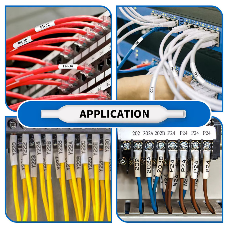 Brother Schrumpfschlauch Band für Label Drucker HSe231 HSe221 HSe211 HSe631 HSe621 HSe611 kompatibel mit PTE300 PTE500W E500 P900 - Bild 4