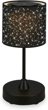 BRILONER Tischleuchte LOLE LED Akkubetriebbar dimmbar Schwarz Durchmesser: 12,5 cm, Höhe: 30 cm - Bild 1