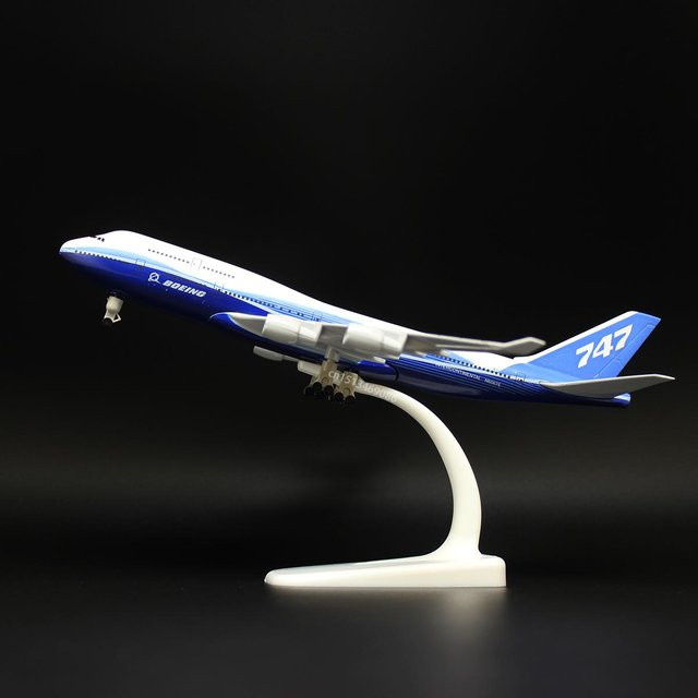 Linyi toy car Boeing 747 B747 787 777 737 Flugzeug, Druckgusslegierung, 1:400, ab 8 Jahren - Bild 1