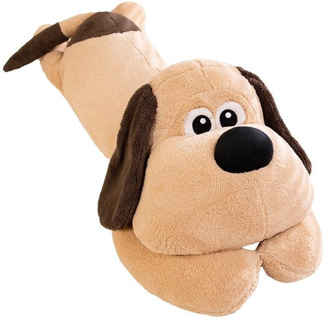 Pangcangshu Plüschkissen Hund im Cartoon-Design, großes weiches Stofftier für Welpen, Länge: 80 cm - Bild 1