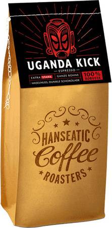 Hanseatic Coffee Roasters, Espresso Uganda Kick, Espresso-Röstung, 1 kg