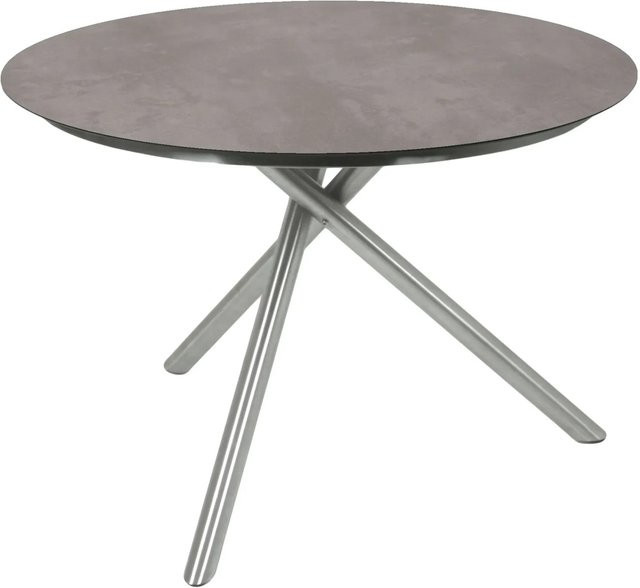 Garden Pleasure SIENNA Rund Feuerschale aus Edelstahl in Grau Durchmesser: 110 cm - Bild 1
