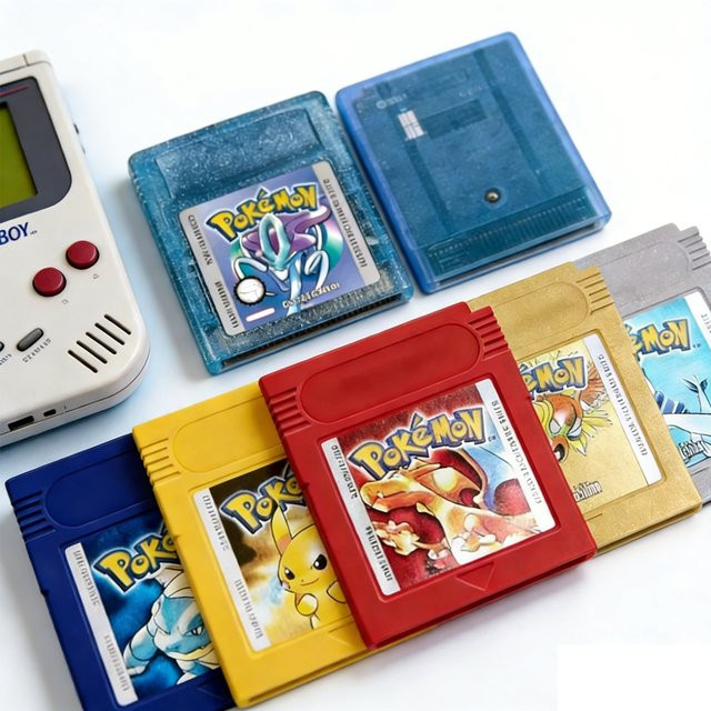 Bandai Pokémon Rot Blau Grün Gelb, Video Game, Retro - Bild 1