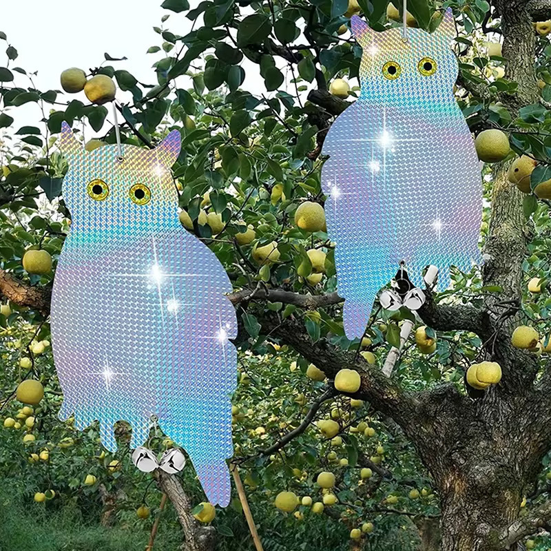 North moon Reflektierende Eulen- und Falkenattrappen aus Kunststoff zum Aufhängen als dekorative Vogelabwehr für den Außenbereich in Mehrfarben - Bild 4