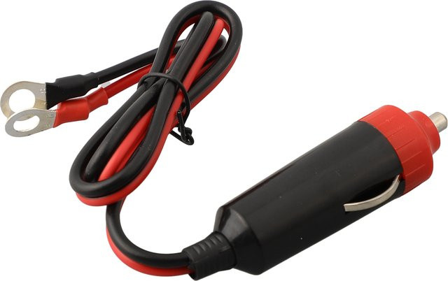 12V Auto Netzteil Inverter Kabel mit Zigarettenanzünder Stecker und Buchse in Schwarz, Länge: 50 cm - Bild 1