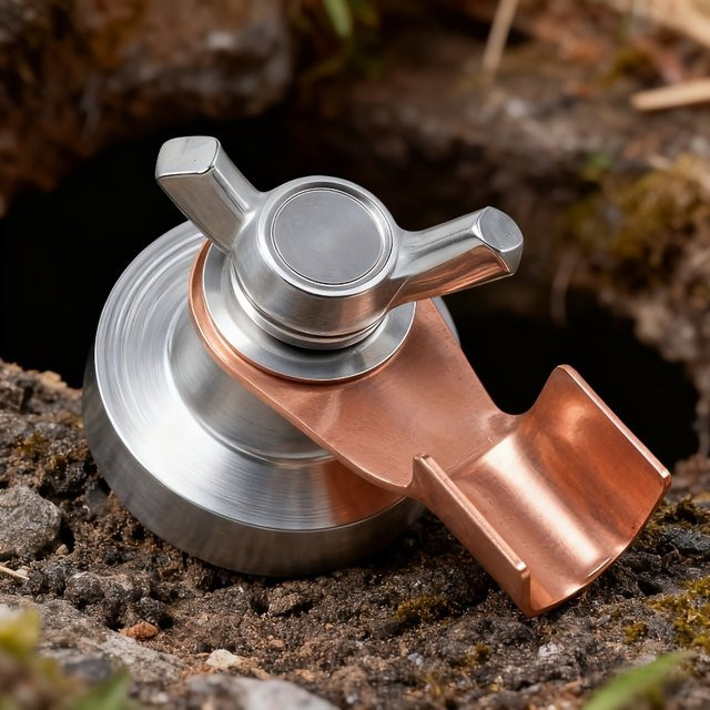 DGEV Magnetische Erdungsklemme für Schweißarbeiten in Silber - Bild 1