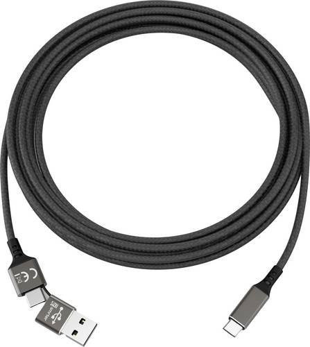 Smrter USB-C auf USB-C Kabel USB 2.0 in Schwarz, Länge: 1,00 m - Bild 1