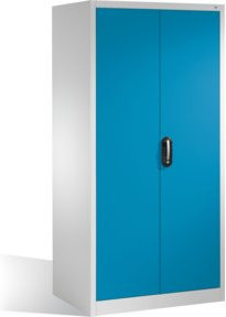 C+P Werkzeugschrank XXL mit Drehtüren und 4 Regalböden, Farbe Lichtblau und Lichtgrau, H x B x T: 195 x 93 x 80 cm - Bild 1