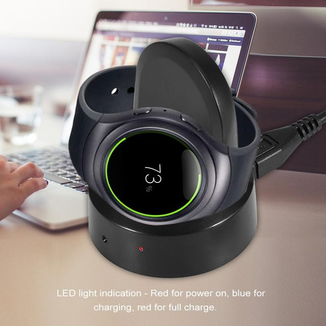 Samsung Ladestation für Gear S3 S2, Schwarz - Bild 1