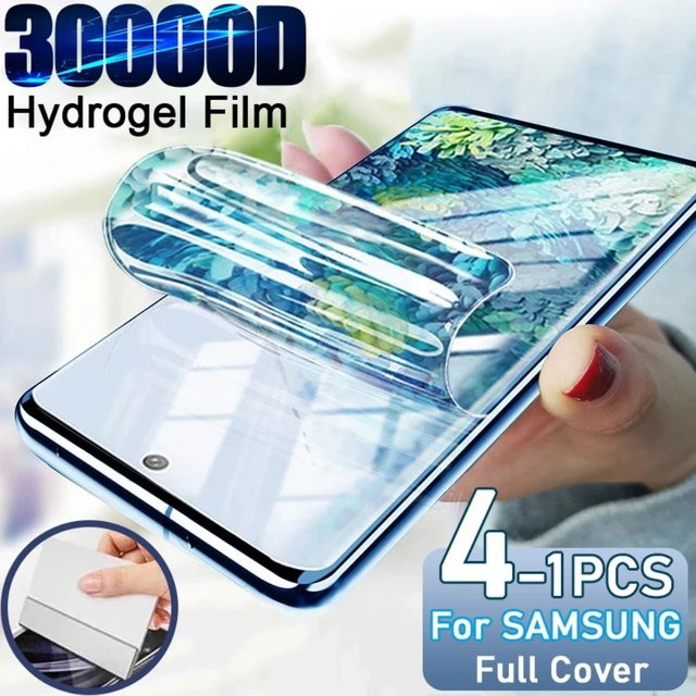 4 Stück transparente Displayschutzfolien für Samsung Galaxy S24 S23 S22 S21 S20 Ultra Plus FE Note 20 A52 5G Android - Bild 1
