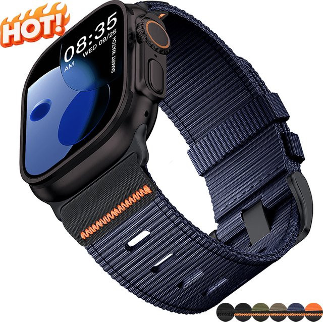 CHIICSMART Uhrenarmband Nylon, Schwarz, Unisex - Bild 1
