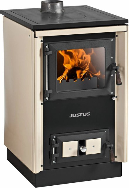 Justus Küchenofen Rustico 50 2.0 Festbrennstoffherd in Creme/Beige mit 7 kW Leistung - Bild 1