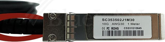 BlueOptics InfiniBand-Kabel SFP+ Schwarz, Länge: 3 m - Bild 1
