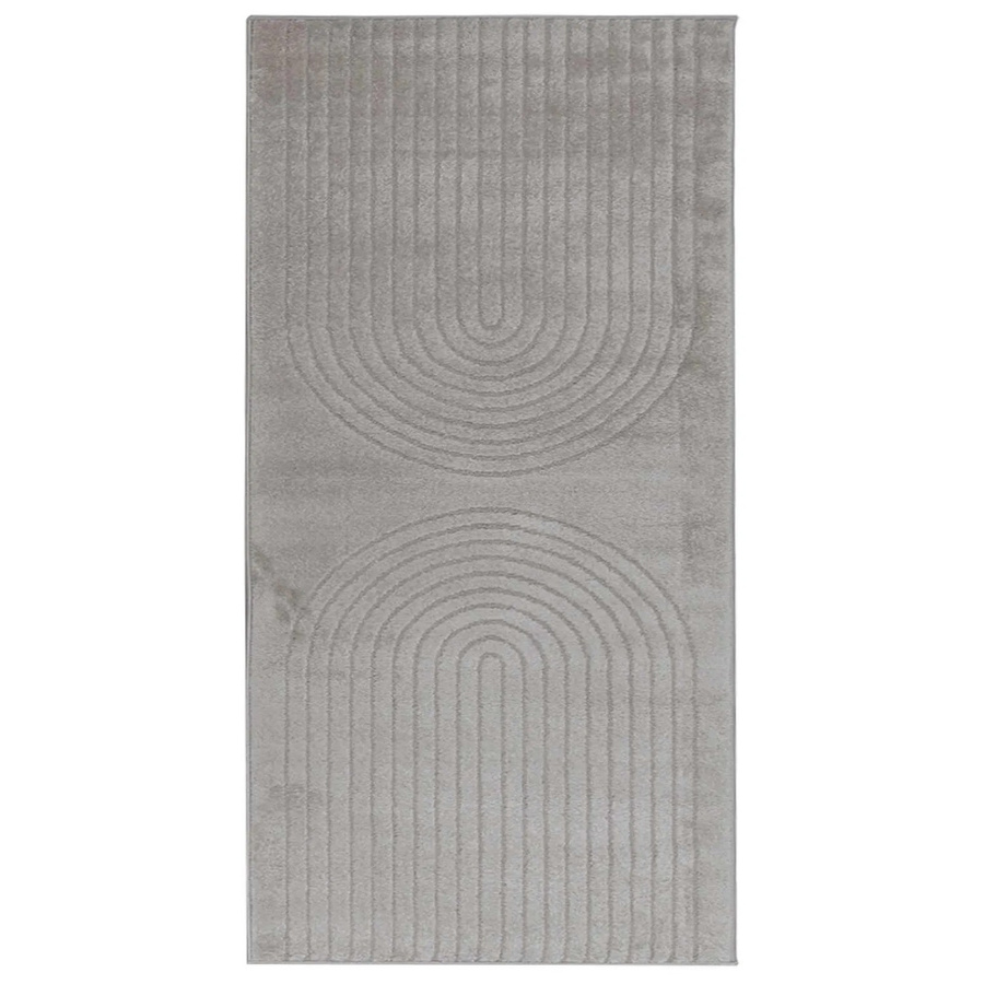 vidaXL Bereichsteppich GALATI Rechteckig Grau aus Polyester B/T: 150 x 80 cm - Bild 2