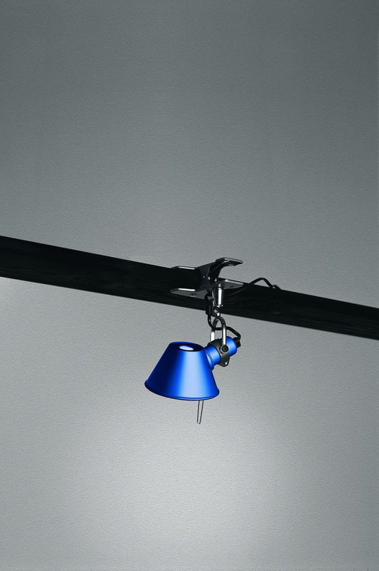 Artemide Tolomeo Micro Pinza Klemmleuchte aus Aluminium in Blau mit E14 Fassung - Bild 2