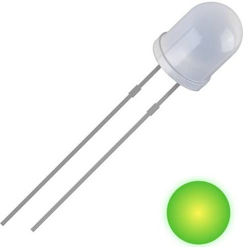 Quadrios LED Gelb-Grün Rund 5mm 700 mcd 30° 20mA 2V bedrahtet - Bild 1