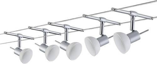 Paulmann Sheela 94136 Seil-Basissystem für GU5.3 LED, Chrom matt und Opalweiß - Bild 1