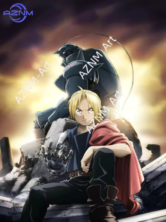KAYOU Fullmetal Alchemist Anime Leinwandgemälde Kunstdruck Wanddekoration Mehrfarbig - Bild 2