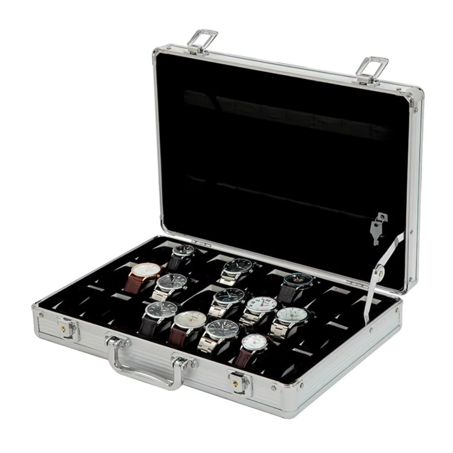 DOKW Uhrenbox Aluminium, Silber, Herren - Bild 3