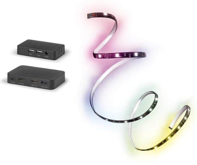 Ledvance Smart+ FLEX Smarte Synch Box WiFi mit RGBIC LED-Streifen, Schwarz, Multicolour, dimmbar - Bild 1