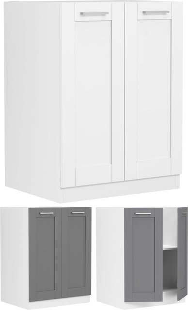 VCM Küchenunterschrank Colura im Landhaus Stil mit zwei Drehtüren und Fachboden, H x B x T: 82 x 60 x 46 cm - Bild 1