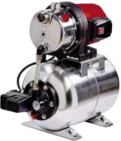 Einhell GC-WW 1250 NN Hauswasserwerk in Silber aus Edelstahl mit 5000 l/h Förderleistung und 230V Netzanschluss - Bild 1