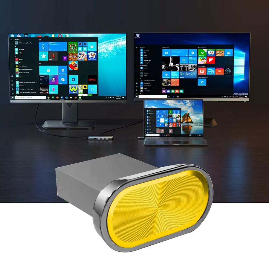 KFHIREW Super Mini USB-Stick aus Metall mit USB 2.0 Hochgeschwindigkeits-Flash-Laufwerk in Blau und Multicolour - Bild 4