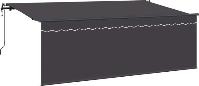 vidaXL Einziehbare Markise Anthrazit B/H: 400 x 200 cm - Bild 1