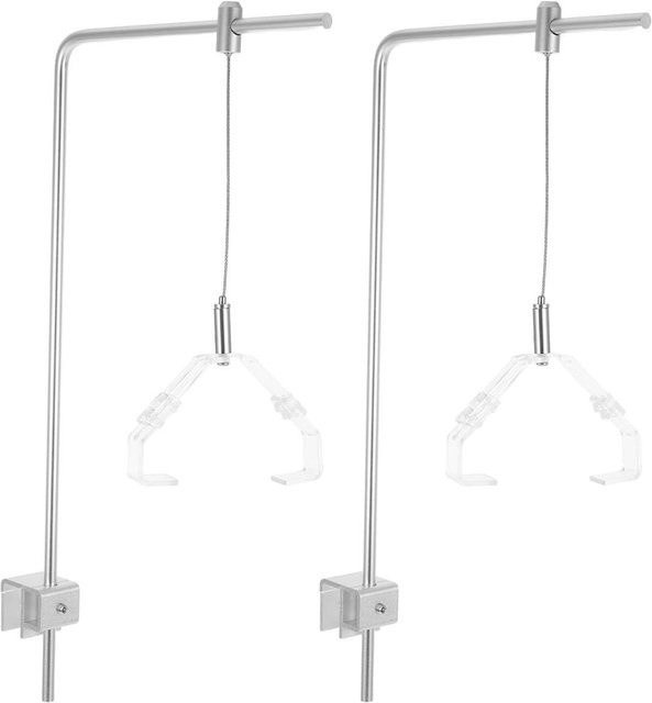 Musysh Aquarium Lichtständer aus Edelstahl in Silber, höhenverstellbarer Lampenhalter mit Kristallklemme - Bild 1