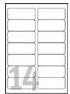 Avery Adressetiketten Weiß, 40 Stück, für Laser, B: 99,1 mm x H: 38,1 mm - Bild 1