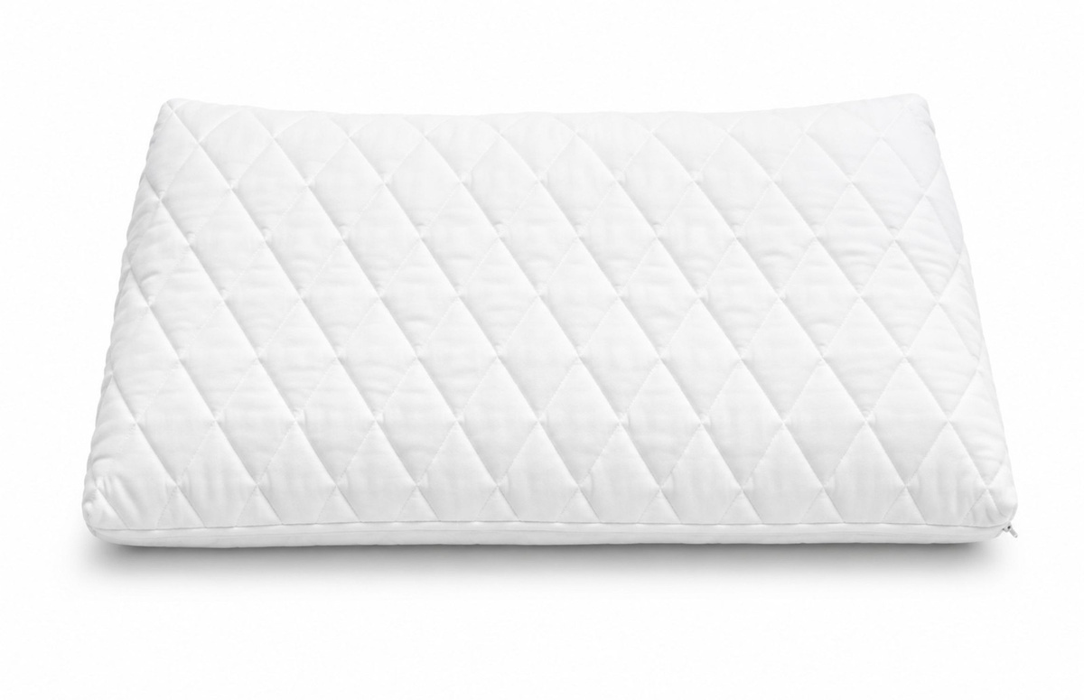 Sympathica Orthopädisches Latex Nackenstützkissen, ergonomisch und höhenverstellbar, Soft, Weiß, B/T/H: 80 x 40 x 1 cm - Bild 1