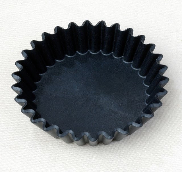 Scaritech Küchenform Tart Tin aus Silikon, Schwarz, Rund, Durchmesser: 10 cm, 10 Stück - Bild 1