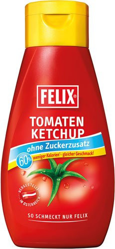 Felix Tomatenketchup Mild ohne Zuckerzusatz 435 g - Bild 1