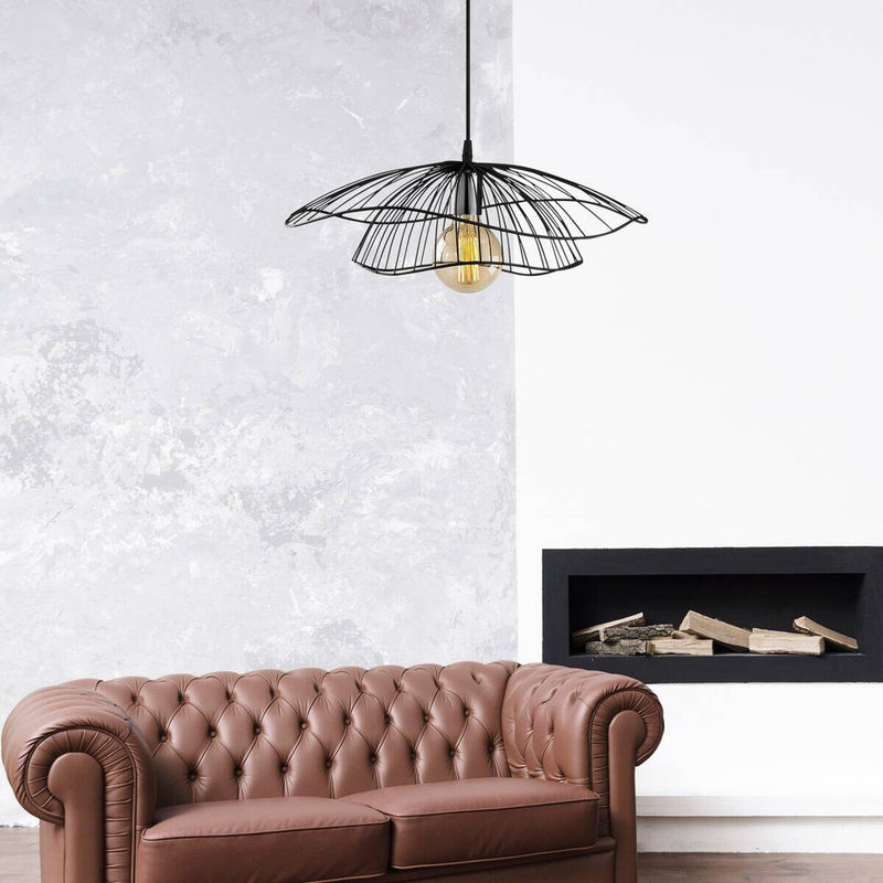 Opviq Pendelleuchte Tel in Schwarz aus Metall mit E27 Fassung, Höhe: 111 cm, Breite: 50 cm, Tiefe: 50 cm - Bild 4